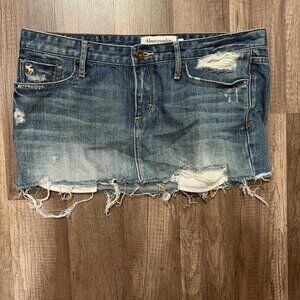 Vintage Y2K Abercrombie Mini Denim Skirt